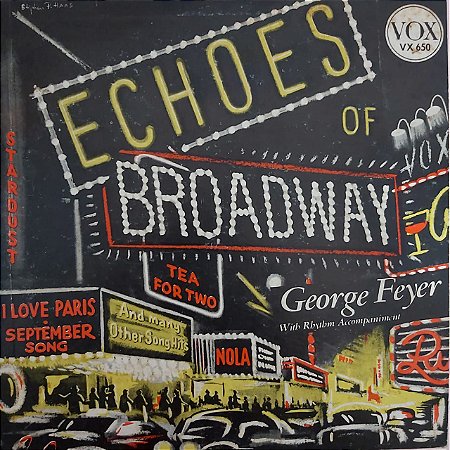 LP - George Feyer – Echoes Of Broadway (Importado US) (10")