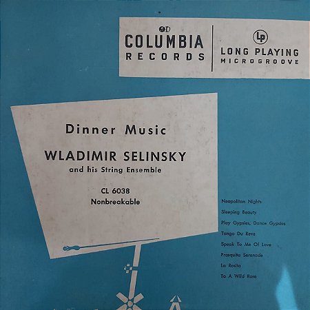 LP - Wladimir Selinsky And His String Ensemble – Dinner Music (Importado US) (10")