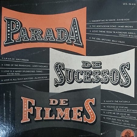 LP - Parada de Sucessos de Filmes (Vários Artistas)
