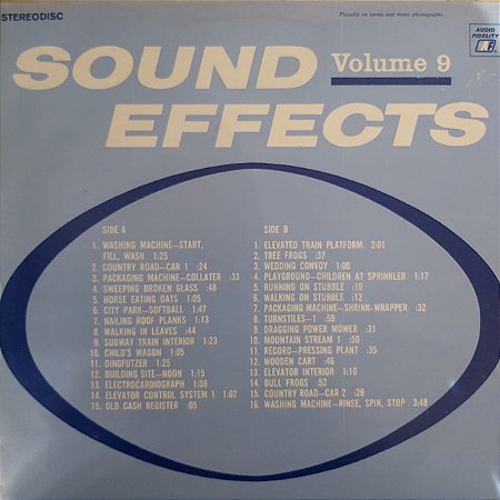 LP - Sound Effects, Vol. 9