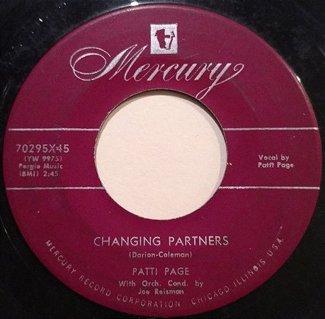 COMPACTO - Patti Page – Changing Partners / Don't Get Around Much Anymore