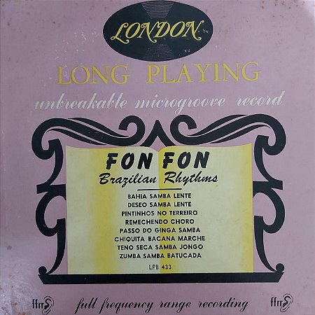 LP - Fon Fon - Brazilian Rhythms (Vários Artistas) (10") - ( 33 - 1/3 )