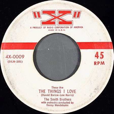 COMPACTO - The Smith Brothers  – These Are The Things I Love / Echo Bonita