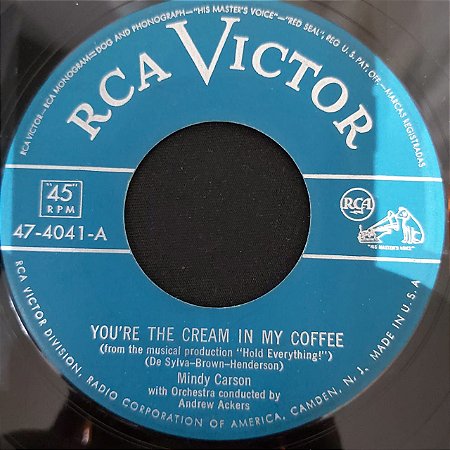 COMPACTO - Mindy Carson – You're The Cream In My Coffee / The Best Things In Life Are Free (Importado US)