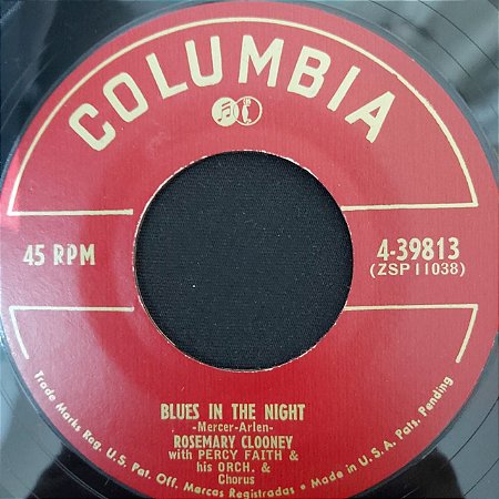 COMPACTO - Rosemary Clooney ‎– Blues In The Night / Who Kissed Me Last Night? (Importado US)