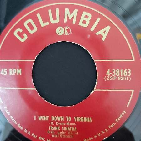 COMPACTO - Frank Sinatra ‎– All Of Me / I Went Down To Virginia (Importado US)