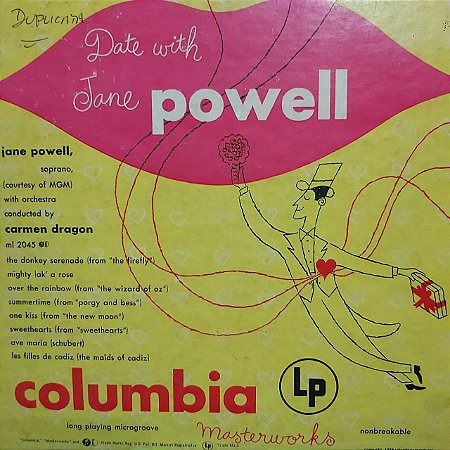 LP - Jane Powell – A Date With Jane Powell (Importado US) (10")
