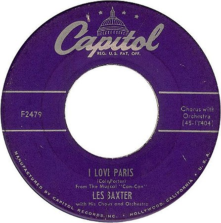 COMPACTO - Les Baxter – I Love Paris / Gigi