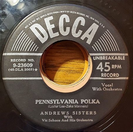 COMPACTO - The Andrews Sisters - Beer Barrel Polka (Roll Out The Barrel) / Pennsylvania Polka
