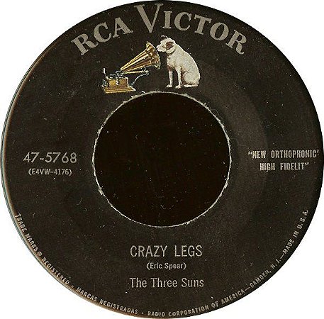 COMPACTO - The Three Suns - Crazy Legs / Moonlight And Roses