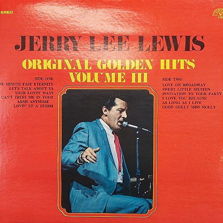 LP - Jerry Lee Lewis – Original Golden Hits Volume III (Importado US)