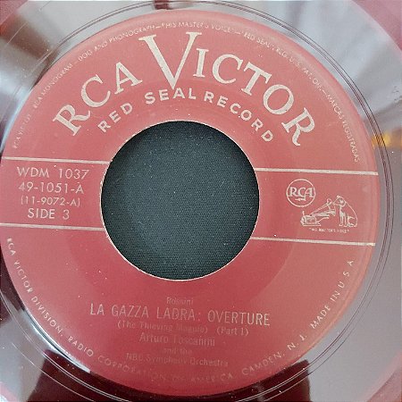 Compacto - Arturo Toscanini - La Gazza - Part 1 / La Gazza  - Concluded (Importado US) (7")