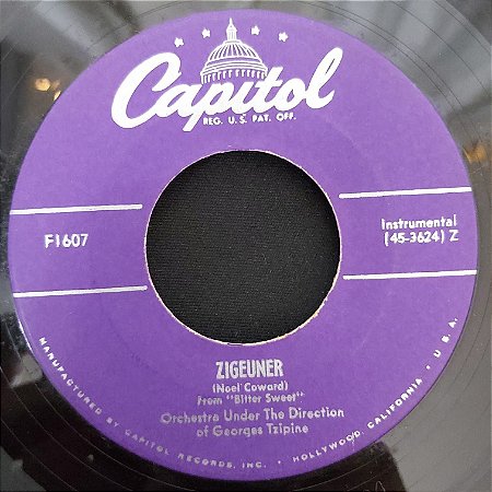 COMPACTO - Georges Tzipine - Zigeuner / I'll See You Again (Importado US) (7")