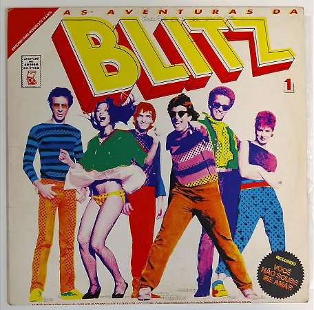 LP - Blitz – As Aventuras Da Blitz ("Atenção - Por terem sido vetadas pela censura as 2 últimas músicas do lado B foram intencionalmente inutilizadas")