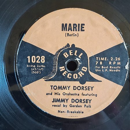 COMPACTO - Tommy Dorsey And Jimmy Dorsey - Marie  (Importado US)