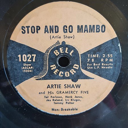 COMPACTO - Artie Shaw - Stop And Go Mambo / Tenderly (Importado US)