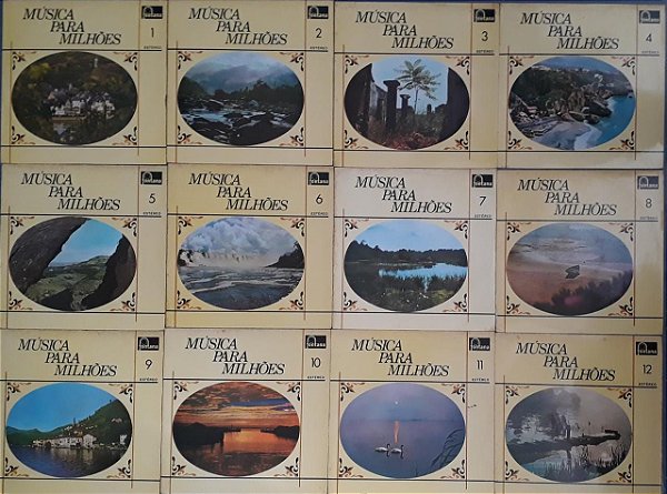 LP - Música Para Milhões -  Coleção de Clássicos - 12 LPs (Vários Artistas)