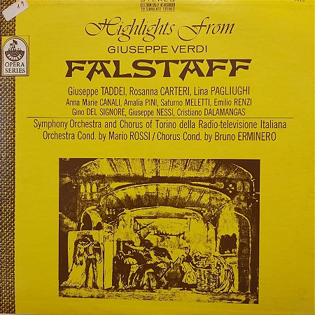 LP - Giuseppe Verdi – Highlights from Falstaff (Importado US)