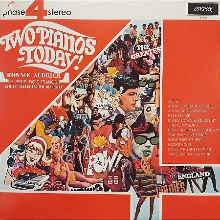 LP - Ronnie Aldrich And His Two Pianos With The London Festival Orchestra ‎– Two Pianos - Today - Phase 4 Stereo