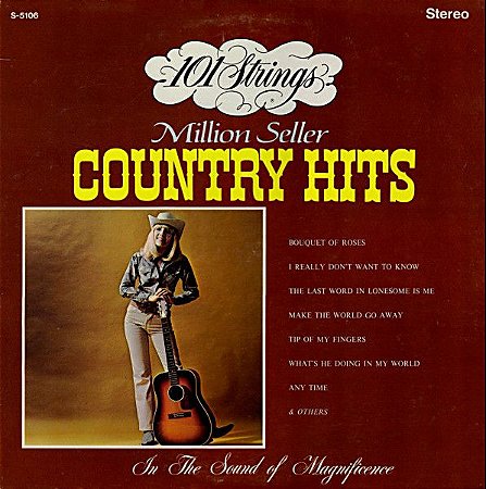 LP - 101 Strings – Million Seller Country Hits