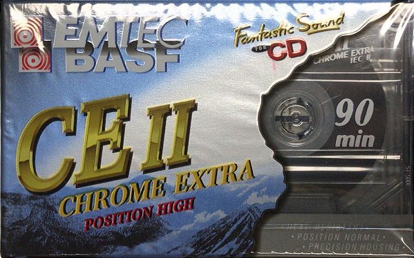 Fita K7 Basf Emtec Chrome Extra 90 Minutos Lacrada