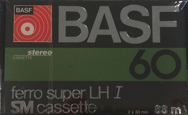 Fita Áudio Cassete Ferro Super Basf Lh1 60  (Nova Lacrada)