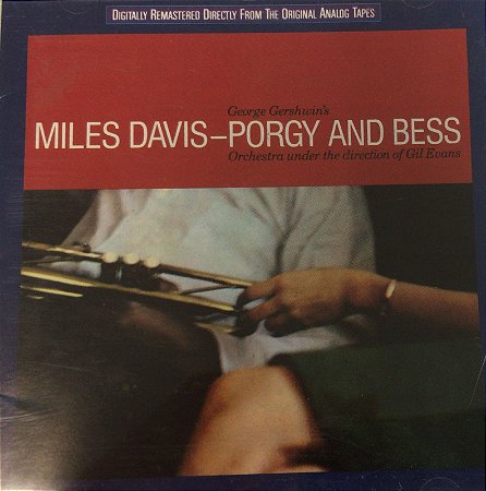 CD - Miles Davis - Porgy and Bess  ( Capa Lateral Impressa em Preto e Branco )