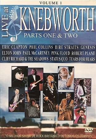 DVD - Vários Artistas – Live At Knebworth - Parts One & Two