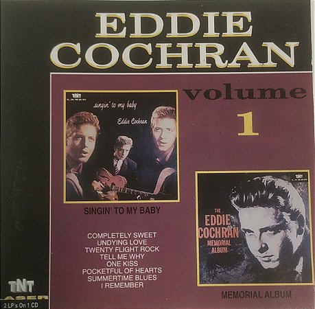 CD - Eddie Cochran – Singin'To My Baby / The Eddie Cochran Memorial Album - IMP (US)