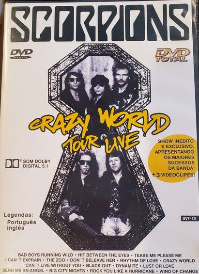DVD – Scorpions – Crazy World Tour Live (Novo lacrado)