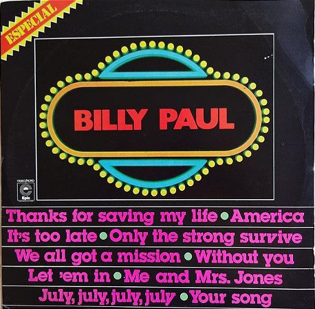 LP - Billy Paul – Billy Paul Especial