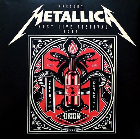 LP - Metallica – Best Live Festival 2012 (Contém um livreto) - Importado - Novo (Lacrado) (Lacre Adesivo)