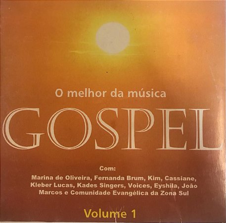 CD - O Melhor da Música Gospel - Volume 1 ( cd envelope ) - Vários Artistas