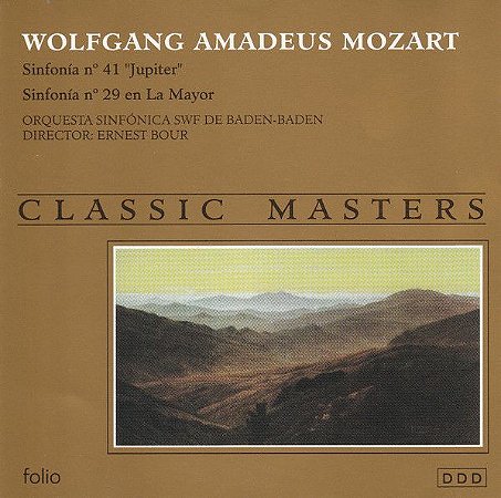 CD - Wolfgang Amadeus Mozart – Sinfonia N° 41 "Jupiter", Sinfonia N° 29 En La Mayor