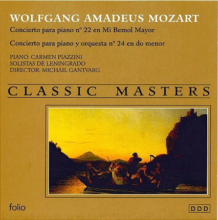 CD - Wolfgang Amadeus Mozart – Concierto Para Piano N° 22 En Mi Bemol Mayor - Concierto Para Piano Y Orquesta N° 24 En Do Menor