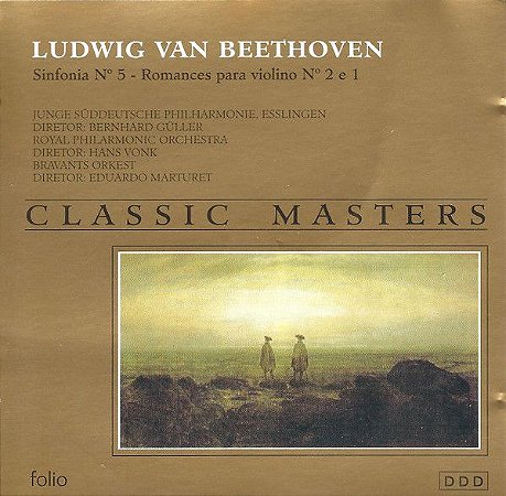 CD - Ludwig van Beethoven - Junge Süddeutsche Philharmonie Esslingen, The Royal Philharmonic Orchestra, Brabants Orkest – Sinfonía Nº 5 - Romances Para Violino Nº 2 e 1
