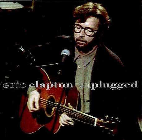 CD - Eric Clapton ‎– Unplugged (Capa lateral impressa em preto e branco)