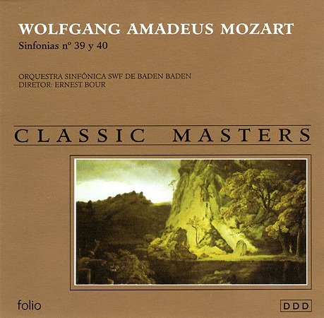 CD - Wolfgang Amadeus Mozart, Orquestra Sinfônica SWF De Baden Baden, Ernest Bour – Sinfonias Nº 39 Y 40