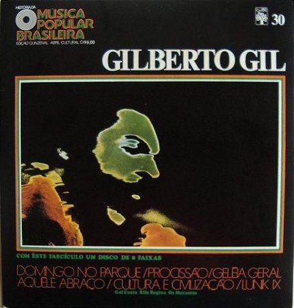 LP - Gilberto Gil -  História Da Música Popular Brasileira 10"