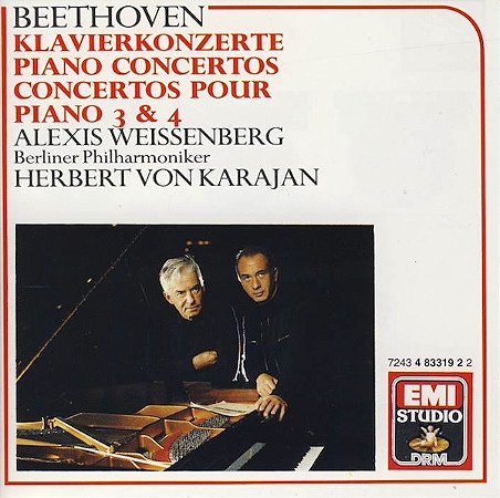 CD - Beethoven, Alexis Weissenberg, Berliner Philharmoniker, Herbert Von Karajan – Piano Concertos 3 & 4 (Importado - Holland)