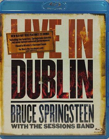 Blu-ray - Bruce Springsteen – Live In Dublin (Contêm Encarte) - Importado