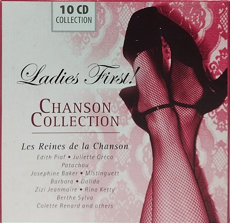 BOX - Ladies First Chanson Collection Compilation (10 CDS) - (Vários Artistas) - (IMP EU)