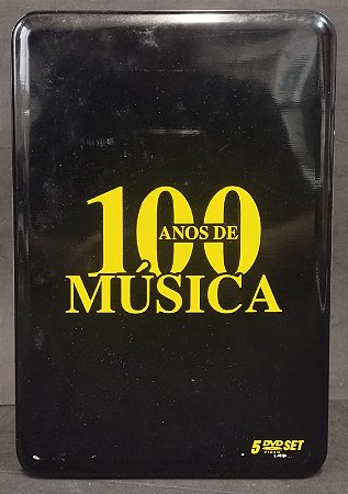 DVD - 100 Anos de Música (BOX) (5 DVDs) (Case Metálico) (Vários Artistas)