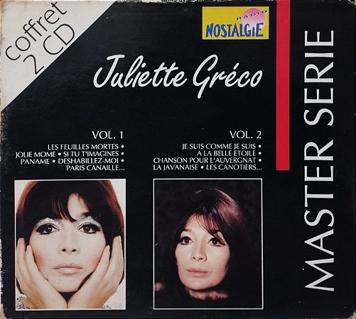 CD Juliette Gréco – Vol. 1/Vol. 2 (Master Serie) (BOX) (2 CDs) - Importado (França)