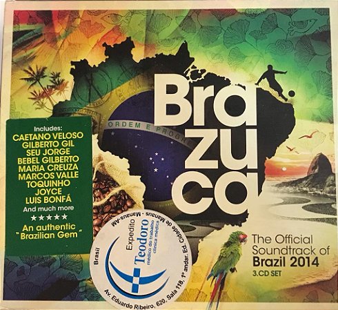 CD TRIPLO Brazuca - The Official Soundtrack Of Brazil 2014 ( Vários Artistas ) ( Promo )