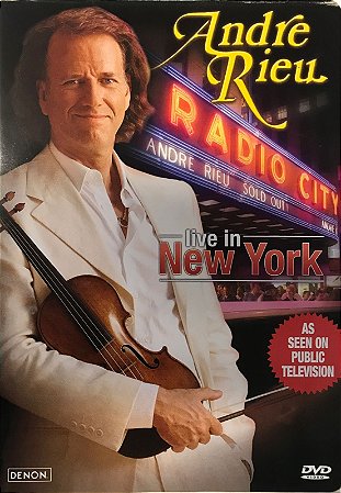 DVD André Rieu – Radio City Music Hall - Live In New York ( Importado USA )
