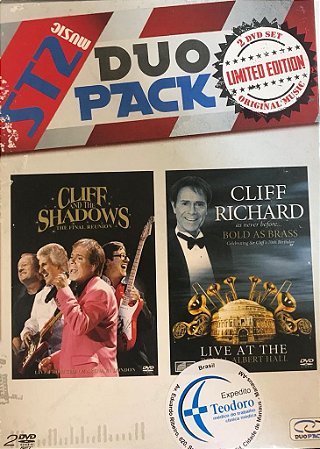 DVD DUPLO CLIFF AND THE SHADOWS / CLIFF RICHARD ( PROMO )
