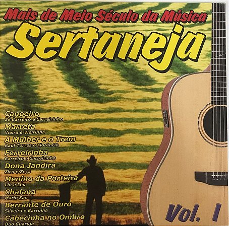 CD Mais de meio século da música Sertaneja Vol.1 (vários artistas)