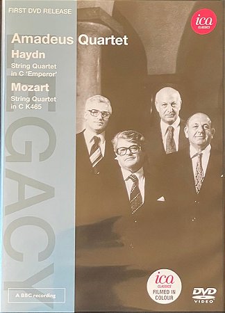 DVD Amadeus Quartet, Mozart - Haydn – String Quartet In C "Emperor" / String Quartet K.465 (Importado)