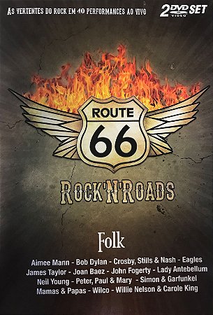 DVD - Route 66 Rock´N´Roads - Duplo (Vários artistas)